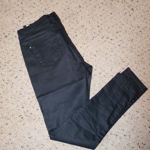 NWOT Topshop Leigh Wetlook Jeans